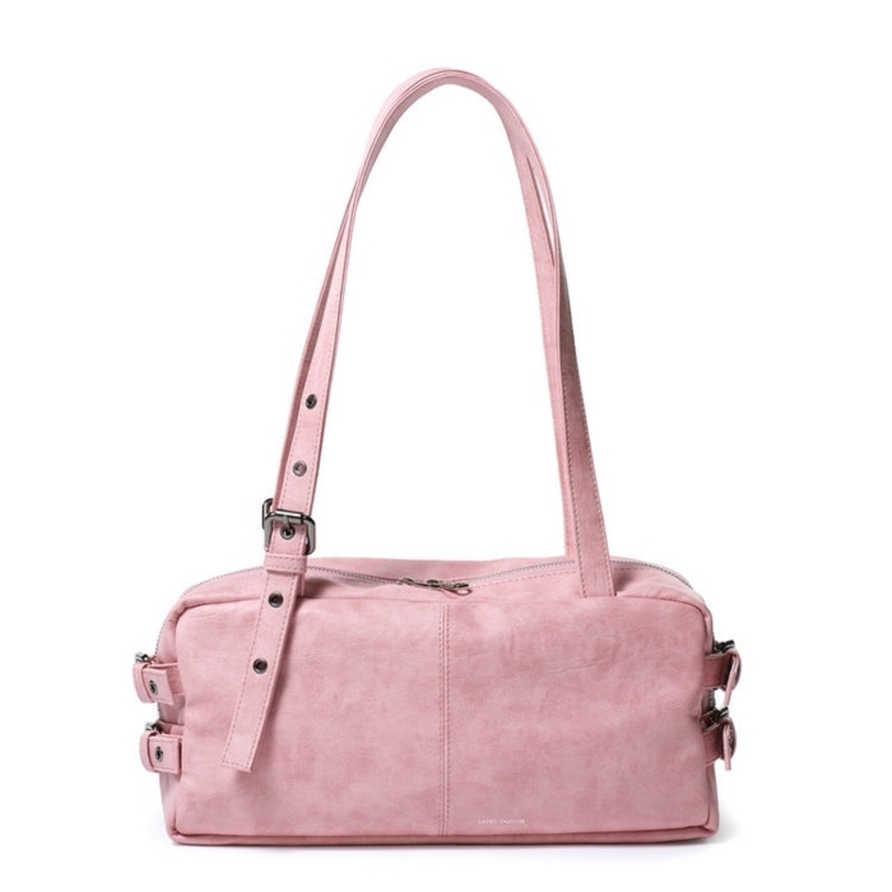 Samo Ondoh Brushed Pink Side Belt Shoulder Bag